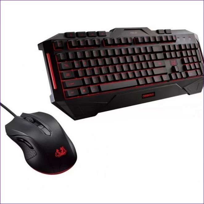 ASUS Cerberus Combo tastatură și mouse negru USB